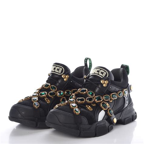 gucci crystal sneakers price|Gucci flashtrek sneakers with crystals.